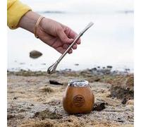 Paille en inox avec filtre intégré pour thé et infusions G