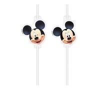 Paille en papier Mickey Mouse 4pcs