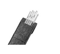 Paille en verre future - 18 cm - 4 pièces - pochette en feutre fournie Gefu