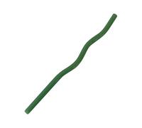 Paille En Verre Lot de 5 pailles en verre réutilisables colorées et transparentes for smoothies, milkshakes, thé, jus Pour Le Café Et Les Cocktails(Green)