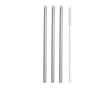 Paille Inox 3Pcs Reusable Heart Shaped Drinking Straw With Brush Stainless Steel Straws For Juice Milk Tea Coffee Bar Party(3Pcs Silver)