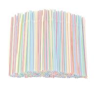 Pailles À Boire En Plastique Jetables, À Coude Pliable, À Rayures Multicolores, Fournitures De Fête, Événements, Couleur Aléatoire, 100 Pièces