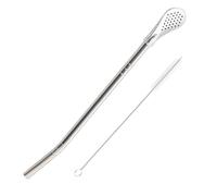 Pailles Bombilla Avec Brosse De Nettoyage - Paille À Thé En Vrac, Paille À Cuillère Multifonctionnelle | Paille À Boire, Paille À Maté, Mélangeur De Boissons