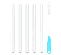 Pailles de rechange compatibles avec les biberons YETI Rambler Jr. 355 ml - L'ensemble d'accessoires de rechange comprend 5 pailles sans BPA et 1 brosse de nettoyage pour paille (340,2 g)