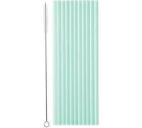 Pailles élégantes en plastique sauge de 23 cm - parfaites pour toutes les occasions ! Un lot de 12 pièces pour donner du style à vos boissons. Offrez-vous ou à vos proches une touche spéciale !