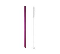 pailles en acier inoxydable 5pcs 12x215mm Metal Straw 8.5'' Reusable Drinking Straws For Bubble Tea Boba Smoothies Milkshakes(Purple sharp)