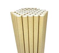 Pailles en Papier Bubble Tea, Pailles en thé à bulles Boba Smoothies Lait Frappé Perle, 12mm Paille Carton Jetable Biodégradable pour Articles de Fête Célébration Projets d'art, Lot de 50 kraft Marron