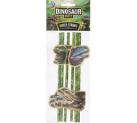 Pailles en papier - dino