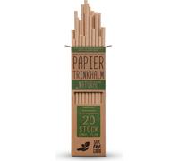 Pailles en papier "Nature" - 20 pcs. Lot de 1 ( 20 pailles )