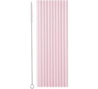 Pailles en plastique rose 23 cm - Parfaites pour vos boissons ! Paquet de 12 pour ajouter une touche de couleur à n'importe quelle fête !