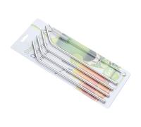 Pailles Inoxydables Set,Pailles Réutilisables pour Bubble Tea avec Brosse de Nettoyage - Accessoire Fête Lavable Lave-vaisselle pour Pique-nique Plage Camping BBQ Maison Vacances