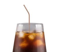 Pailles - Longues pailles réutilisables en acier inoxydable de 21,6 cm | Accessoires de boisson en métal 304 | Lot de 5 couleurs pour gobelets de 591 ml, respectueux de l'environnement et