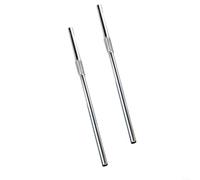 Pailles pliables fabriquées en acier inoxydable 304 pour une performance durable sans déformation (2 pièces)