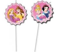 Pailles Princesse Disney x6 Blanc G
