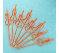 Pailles Réutilisables En Plastique En Forme De Gourde,8 Pièces,Pour Enfants,Pour Fête D'anniversaire,Décor De Mariage,Lait,Eau,Cocktails