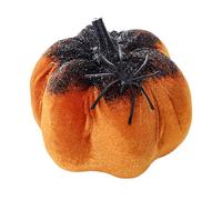 pailletée - Flanelle de velours doux de 15,2 cm - Figurine d'araignée 3D scintillante - Accessoire de décoration d'Halloween - Pour intérieur et extérieur - Pour porte de porche, table