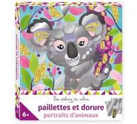 Paillette et dorure portraits d'animaux - mini boîte avec accessoires Audrey Bussi (Illustration)
