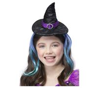 Paillette Sorcière Bandeau avec Cheveux Filles Halloween Accessoire Déguisement