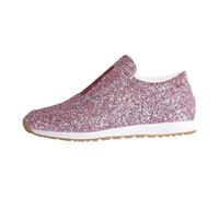 Pailletten Schuhe Glitzer Schuhe Karneval Glitzer Plateau 70Er Damen Sneaker Gold Silber Flache Für Pinkes Oberteil Stoffschuhe Pinke Jahre Red Shoes Bling Blaue Sneakers Goldene 42 Weiße Rote