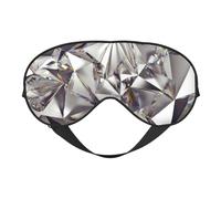 Paillettes Abstrait Diamant Cristal Motif Imprimé Femmes Hommes Double Face Sangle Réglable Ombre à Paupières Sommeil Voyage Relax Masque Occultant pour les Yeux