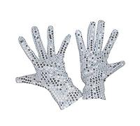 Paillettes Accessoires de Performance sur Scène Gants Adulte Halloween Cosplay Danse Spectacle Magique Mode Personnalité Hip Hop Femme Hommes Danse Doigt Long pour Hommes pour Femmes pour Filles