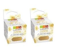 Paillettes alimentaires dorées 10 g Doré