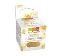 Paillettes alimentaires dorées