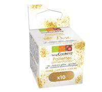 Paillettes alimentaires dorées 50 g Scrapcooking