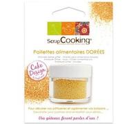 Paillettes alimentaires dorées - ScrapCooking Or G