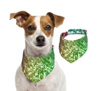 Paillettes Arc-en-Ciel Scintillantes,Bandanas pour Chien, écharpe en Coton, Bavoirs réglables pour Animaux de Compagnie,S
