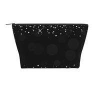 Paillettes argentées Brillantes, Trousse de Toilette Trousse de Maquillage Sac à cosmétiques Trousse de Toilette de Voyage Portable