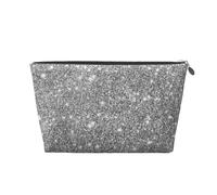 Paillettes argentées, Trousse de Toilette Trousse de Maquillage Sac à cosmétiques Trousse de Toilette de Voyage Portable
