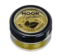 Paillettes biodégradables Eco Glitter Shakers de Moon Glitter - 100% Cosmetic Bio Glitter pour le visage, le corps, les ongles, les cheveux et les lèvres - 5g - Or