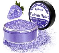 Paillettes Comestibles, 15g Colorant Alimentaire Poudre Alimentaires pour Un Cocktail, Paillettes À Boire pour Liqueur, Vin, Champagne D'halloween-Violet Fantaisie