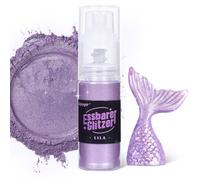 Paillettes Comestibles Spray - 10g violet Colorant Alimentaire Poudre, Paillettes Alimentaires pour Boissons, Gâteaux, Chocolats, Muffins, Vodka, Cocktail, Crème