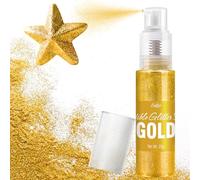 Paillettes Comestibles Spray - 22g Poudre Lustrée Qualité Alimentaire pour Boissons, Décoration de Gâteaux, Pâtisserie - Poudre de Colorant Chatoyante pour Cocktails, Glaçage, Bonbons (Or)
