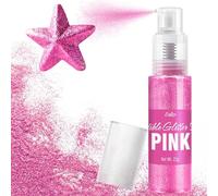 Paillettes Comestibles Spray - 22g Poudre Lustrée Qualité Alimentaire pour Boissons, Décoration de Gâteaux, Pâtisserie - Poudre de Colorant Chatoyante pour Cocktails, Glaçage, Bonbons (Rose)
