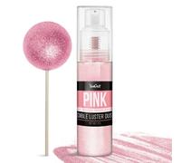 Paillettes Comestibles Spray Rose, 20g Paillettes Alimentaires Comestibles pour DéCoration de GâTeaux, Cocktail, Boisson, Spray Paillette - Colorant Alimentaire Poudre pour Cookie, Bonbon, GlaçAge