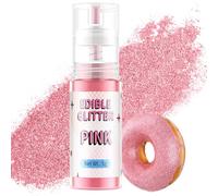 Paillettes Comestibles Spray Rose, Waysroma Paillettes Alimentaires Comestibles Or Spray Paillette pour Pâtisserie, Fraises, Boissons, Gâteaux, Fondants, Cocktails, Chocolat (5g)