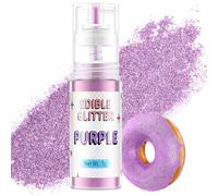 Paillettes Comestibles Spray Violet, Waysroma Paillettes Alimentaires Comestibles Or Spray Paillette pour Pâtisserie, Fraises, Boissons, Gâteaux, Fondants, Cocktails, Chocolat (5g)