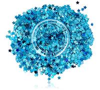 Paillettes cosmétiques étoiles pour visage - Bleu