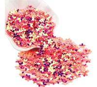 Paillettes de 10 mm for tasses à cinq doigts, motif fleur, for la couture, les mariages et autres travaux manuels(Watemel gold)