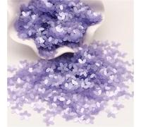 Paillettes de 10 mm for tasses à cinq doigts, motif fleur, for la couture, les mariages et autres travaux manuels(Matte purple)