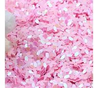 Paillettes de 10 mm for tasses à cinq doigts, motif fleur, for la couture, les mariages et autres travaux manuels(Ab pink)