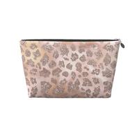 Paillettes de Tigre en Or Rose, Trousse de Toilette Trousse de Maquillage Sac à cosmétiques Trousse de Toilette de Voyage Portable
