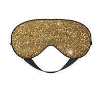 Paillettes d'or scintillantes scintillantes scintillantes, Couvre-yeux complets bloquant la lumière, masque pour les yeux, bandeau doux pour les yeux de nuit