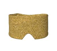 Paillettes dorées scintillantes sans couture,Masque pour les yeux bloquant la lumière Cache-yeux et cache-oreilles pour le sommeil