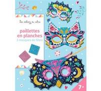 Paillettes en planches masques - pochette avec accessoires Léa Fabre (Illustration)