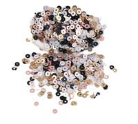 Paillettes en plastique Paillettes rondes mates en PVC 5g, tasse ample, for la fabrication de bijoux, bricolage, couture, artisanat d'art des ongles(2mm-2000pcs-5g)