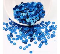 Paillettes en PVC à trou rond de 4 mm, 5 mm, 6 mm, fond argenté, perles, bricolage, cousues à la main, brodées, paillettes en vrac, tache -YDJG18-5 mm 1500 pièces